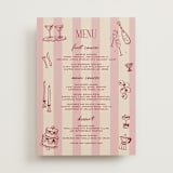 "Thompson" - Menus in Rose by Jennifer Lew - Front