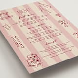 "Thompson" - Menus in Rose by Jennifer Lew - Detail