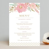 "Floral Vignette" - Menus in Brass by Kristen Smith - Front