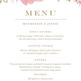"Floral Vignette" - Menus in Brass by Kristen Smith - Detail
