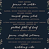"Peonies & Berries" - Menus in Winter White by Susan Moyal - Detail