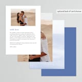 "Watercolour Stripe" - Menus in Azure by Bethan - Back of Card Options