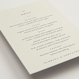 "Softly Swept" - Menus in Ivory by Carolyn Nicks - Detail