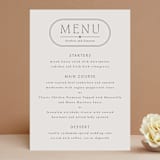 "Capsule" - Menus in Stone by Everett Paper Goods - Front