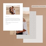 "Capsule" - Menus in Stone by Everett Paper Goods - Back of Card Options