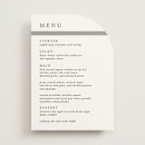 "Portrait" - Menus in Platinum by Heather Schertzer - Front