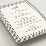 "Formal Minimalist" - Menus in Silk by Kelly Schmidt - Detail