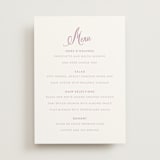 "Lavender Dreams" - Menus in Lilac Dreams by Design Lotus - Front
