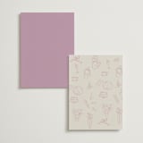 "Lavender Dreams" - Menus in Lilac Dreams by Design Lotus - Back of Card Options