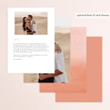 "Watercolor Wreath" - Menus in Grapefruit by Yao Cheng Design - Back of Card Options