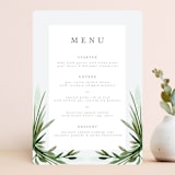 "Botanical Frame" - Menus in Fern by Kate Ahn - Front