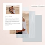 "Botanical Frame" - Menus in Fern by Kate Ahn - Back of Card Options