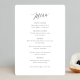 "Nothing Compares To You" - Menus in Cream by Design Lotus - Front