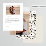 "Nothing Compares To You" - Menus in Cream by Design Lotus - Back of Card Options