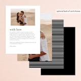 "At Last" - Menus in Onyx by Lauren Chism - Back of Card Options