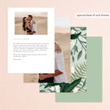 "Botanical Name Plate" - Menus in Sage by Shiny Penny Studio - Back of Card Options