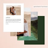 "Adventure Begins" - Menus in Forest by Elly - Back of Card Options