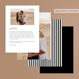 "Classic" - Menus in Tuxedo by Lauren Chism - Back of Card Options
