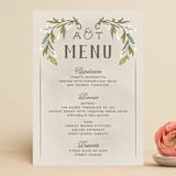 "Rustic Love" - Menus in Parchment by GeekInk Design - Front