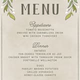 "Rustic Love" - Menus in Parchment by GeekInk Design - Detail