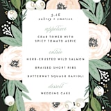 "Blooming Bouquet" - Menus in Charcoal by Alethea and Ruth - Detail