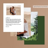 "Into the Woods" - Menus in Forest by Elly - Back of Card Options