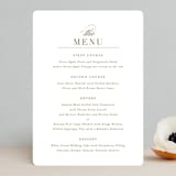 "divine" - Menus in Gilded Gold by Jennifer Postorino - Front