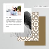 "divine" - Menus in Gilded Gold by Jennifer Postorino - Back of Card Options