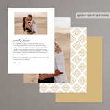 "Sullavan" - Menus in Teal by Carly Reed Walker - Back of Card Options