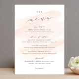 "Sophisticated script" - Menus in Blush by Hooray Creative - Front