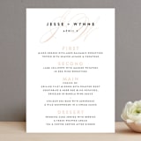 "Twirl Monogram A" - Menus in Blush by Ariel Rutland - Front