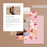 "Spring Garden" - Menus in Petal by Grace Kreinbrink - Back of Card Options