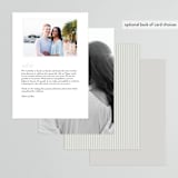 "Stacked date" - Menus in Cotton by Amy Kross - Back of Card Options