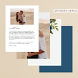 "Our Something Blue" - Menus in Ocean by AK Graphics - Back of Card Options