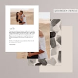 "love is strong" - Menus in Onyx by Aspacia Kusulas - Back of Card Options
