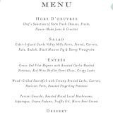 "Leafy ampersand" - Menus in Mint Leaf by Jennifer Wick - Detail