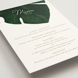 "Palm" - Menus in Classic Palm by Kaydi Bishop - Detail