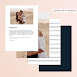 "Next Adventure" - Menus in Navy by Stacey Meacham - Back of Card Options
