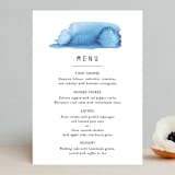 "Modern Water" - Menus in Celestial by Olivia Raufman - Front