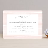 "Effervescent" - Menus in Blush by Kristie Kern - Front