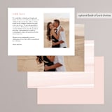 "Effervescent" - Menus in Blush by Kristie Kern - Back of Card Options