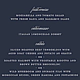 "Flawless" - Menus in Midnight by Kimberly FitzSimons - Detail