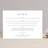"Simple Elegance" - Menus in Tuxedo by Phrosné Barwood - Front