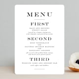 "Downtown" - Menus in Onyx by Lauren Chism - Front