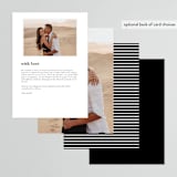 "Downtown" - Menus in Onyx by Lauren Chism - Back of Card Options