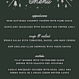 "Adventurous" - Menus in Forest by Sarah Brown - Detail