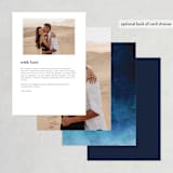 "Indigo Sea" - Menus in Ocean by Kelly Schmidt - Back of Card Options