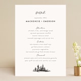 "Mountains" - Menus in Ivory by Anastasia Makarova - Front