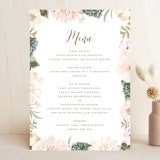 "Garden Wedding" - Menus in Blush by Susan Moyal - Front