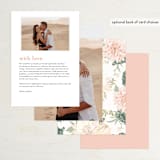 "Garden Wedding" - Menus in Blush by Susan Moyal - Back of Card Options